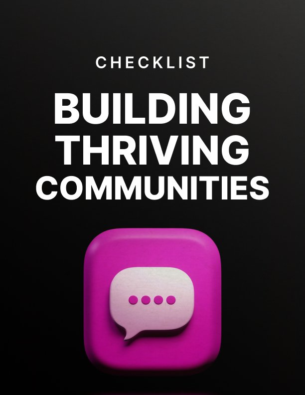 Building Thriving Communities Checklist